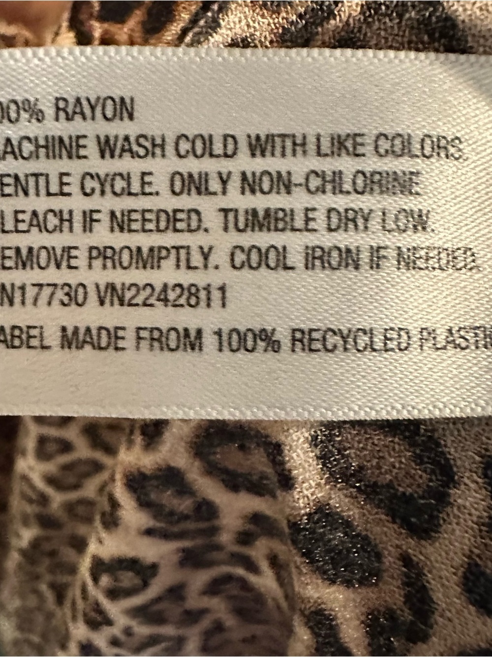 Wild Fable Dress, Women's Size Small, Brown Black, Cheetah Print, Sleeveless - Picture 8 of 8